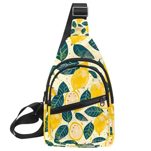 Mochila cruzada Lemon Doodle riñonera deportiva multicolor talla única