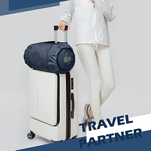 Foldable Sports Gym Bag with Wet Dry Pocket, Ultralight Travel Bag, Large Capacity Duffel Bag, Splash Proof Carry on Bag, Overnight Bag, Weekender Bag for Travel, Beach (blue)4