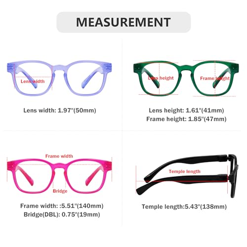 Image of Eyekepper Reading Glasses 0.5, Readers for Women, 6 Pack Stylish