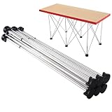 29' H Heavy Duty Folding Work Bench - 6 Legs Portable Centipede Work Table - 1322.8Lbs Load Capacity,with Storage Bag,Mobile Work Table for Garage Construction Site Carpentry,45' Lx24 W