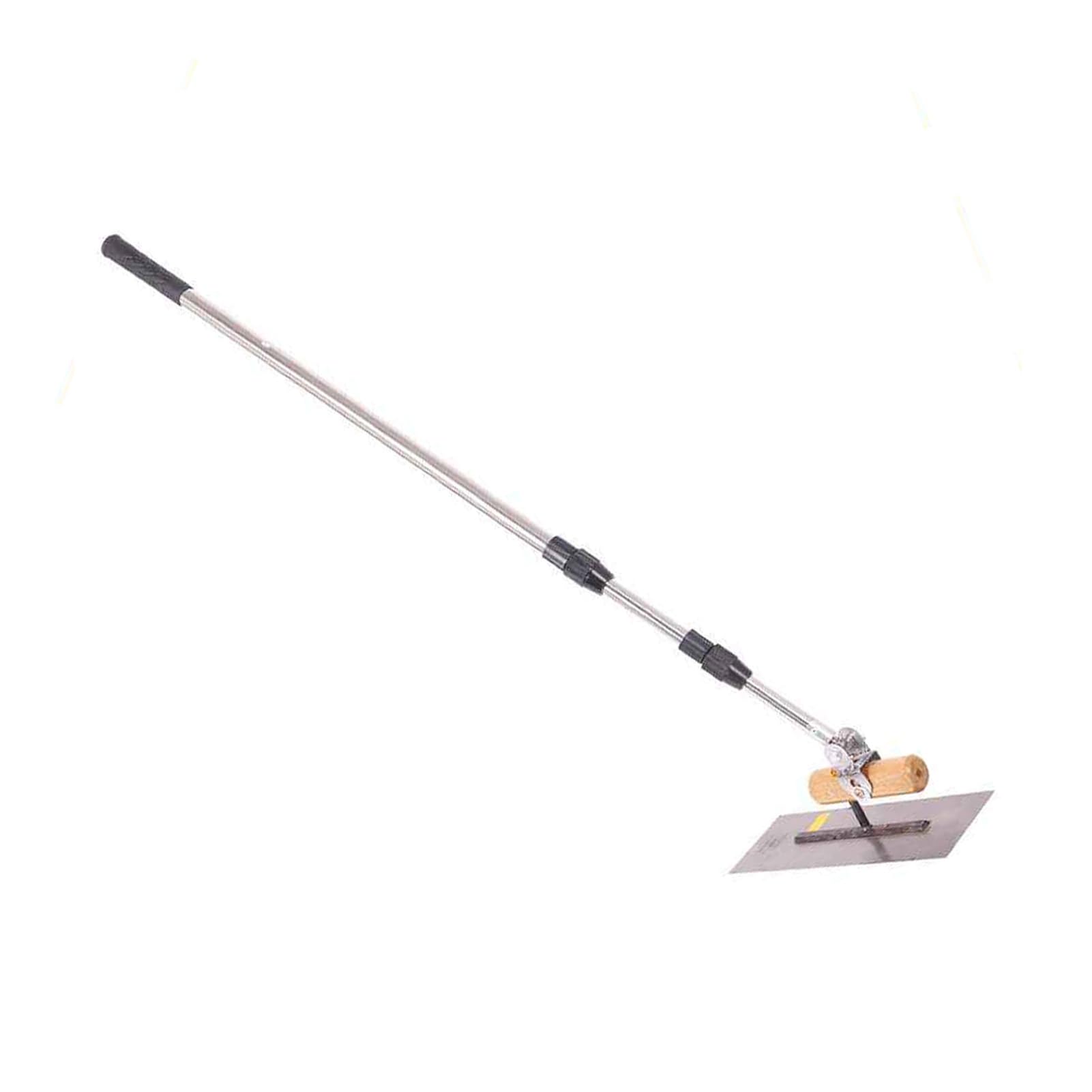 Paleta de acabado pequeña/más suave for cemento y hormigón | Herramienta alisadora telescópica de acero inoxidable con mango extensible(10x28x60-150cm)
