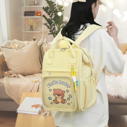 Image of Aavjo , Baby Diaper Bag for Mother, Maternity Backpack, Baby Travel Bag, Waterproof Diaper Pouch