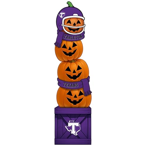 Fan Creations NCAA Tarleton Texans 46-Inch Pumpkin Stacked Leaner with Helmet