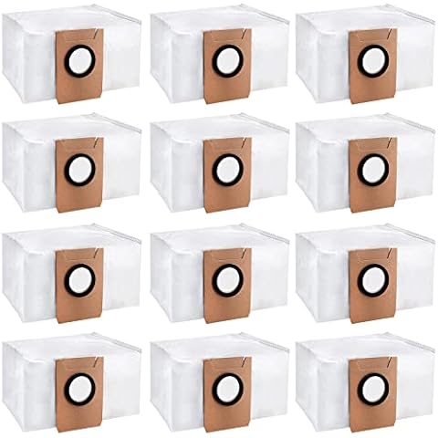 12 Pack Dust Bag Accessories for ECOVACS DEEBOT X1 Omni Turbo Robot Vacuum Cleaner Part Cover