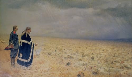 Tableau le Requiem pour les morts Vereshchagin toile anti-reflet pour grand salon