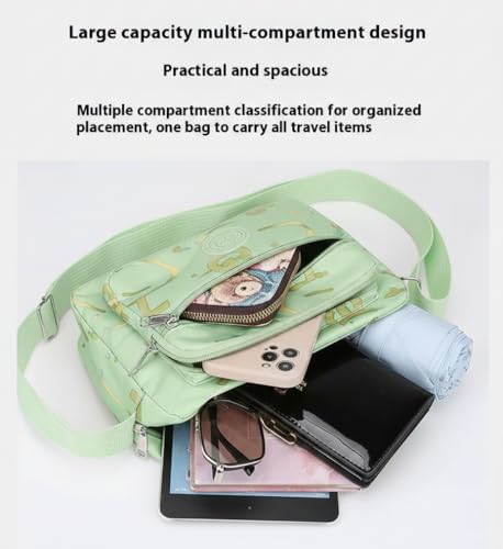 Image of WildHorn Sling Bag for Women | Polyester Crossbody Bag | Multi-Compartment Shoulder Bag | Lightweight Travel & Daily Use Bag