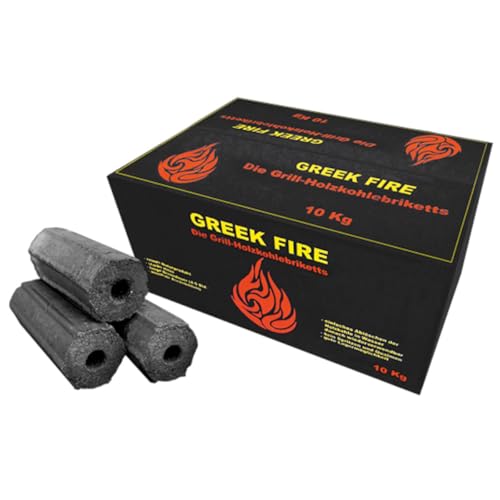 10 kg Greek Fire Profi-Holzkohlebriketts