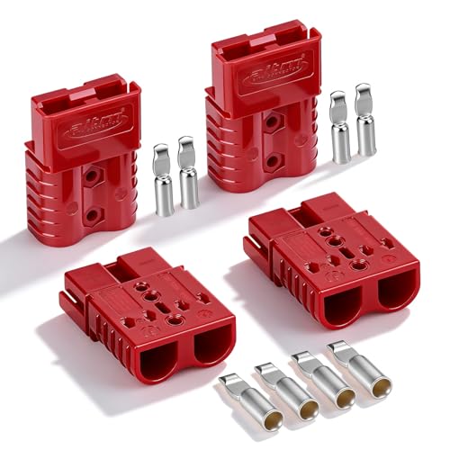 120A Battery Connector Quick Connect Battery Modular Power Connectors Quick Disconnect (Red)