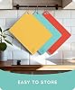 July Home Cutting Board Alternative for Kitchen - Extra Thick Flexible Plastic Cutting Board Set of 3, Non-Slip, BPA-Free, Easy to Clean, Colored Cutting Mats for Cooking, Durable Chopping Sheets #5