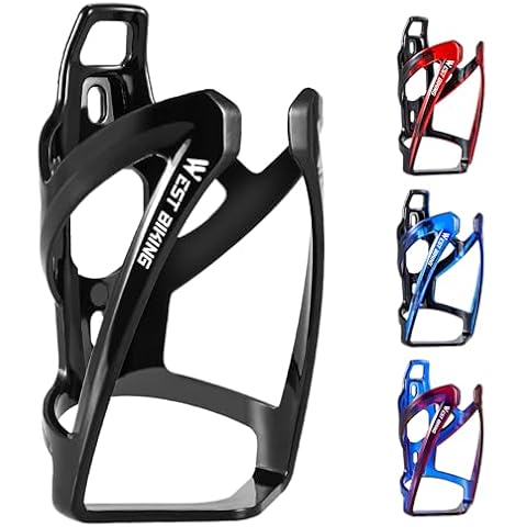 WEST BIKING Bike Water Bottle Cage, Durable Ultralight Plastic Water Drink Holder Rack, Lightweight PC for Bicycle, Cycling Bottle Holder Cages for MTB, Road/ Mountain Bikes Cover