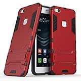 Cocomii Iron Man Armor Huawei P10 lite/Nova Youth Case New [Heavy Duty] Premium Tactical Grip Kickstand Shockproof Bumper [Military Defender] Full Body Rugged Cover for Huawei P10 lite (I.Red)