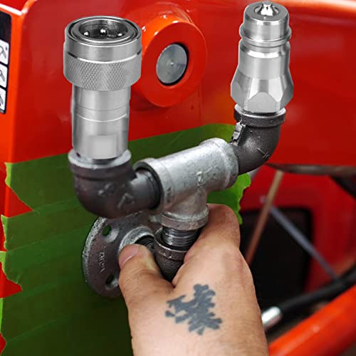 Zinger 1/2 Inch Ag Hydraulic Quick Connect Tractor Couplers With Dust Caps,Poppet Pioneer Style Iso 5675 Hydraulic Quick Coupler thumb #4