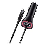 Verizon Micro USB Car Charger with 3.4 Amp & LED Light for Samsung Galaxy S7/S7 Edge/S6/S6 Edge/S5/Note 5/J7 V, LG K20/V10/Stylo 2 V, Nokia Lumia 735, Droid Turbo/Turbo 2