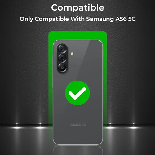 Image of A rtistque Clear Hard Armor Transparent Cover Case for Samsung Galaxy A56 5G | Anti-Drop Shockproof | TPU Edge | Stylish Design | Camera Protection | Samsung A56 Back Cover - Black