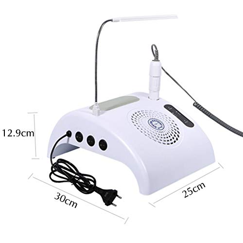 Yeah-hhi Staubabsaugung Maniküre Maschine Einzelne Ventilatoren Mit Licht Und Polieren Pen High Power Professionelle… – Bild 3