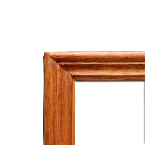 Image of Handmade Wooden Rectangular Photo Frame, 18 x 24 inch Display for Artworks, Pictures and Photos of Your Loved Ones, Best for Home, Office, Wall Decor, Living Room, Bedroom, Honey Maple