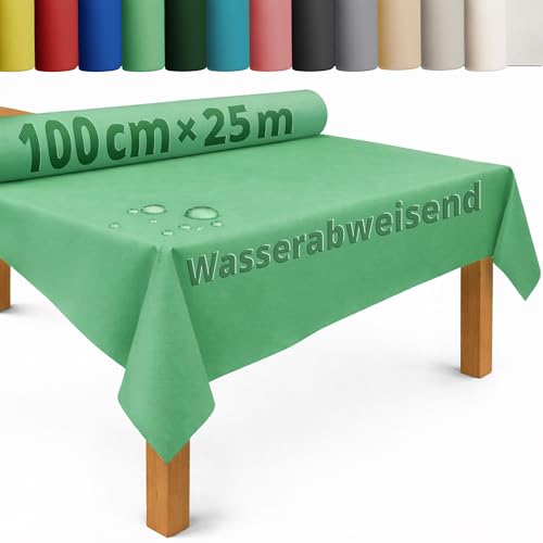 DecoHomeTextil Tischdecke Vliesstoff Rolle 1 x 25 m Hellgrün