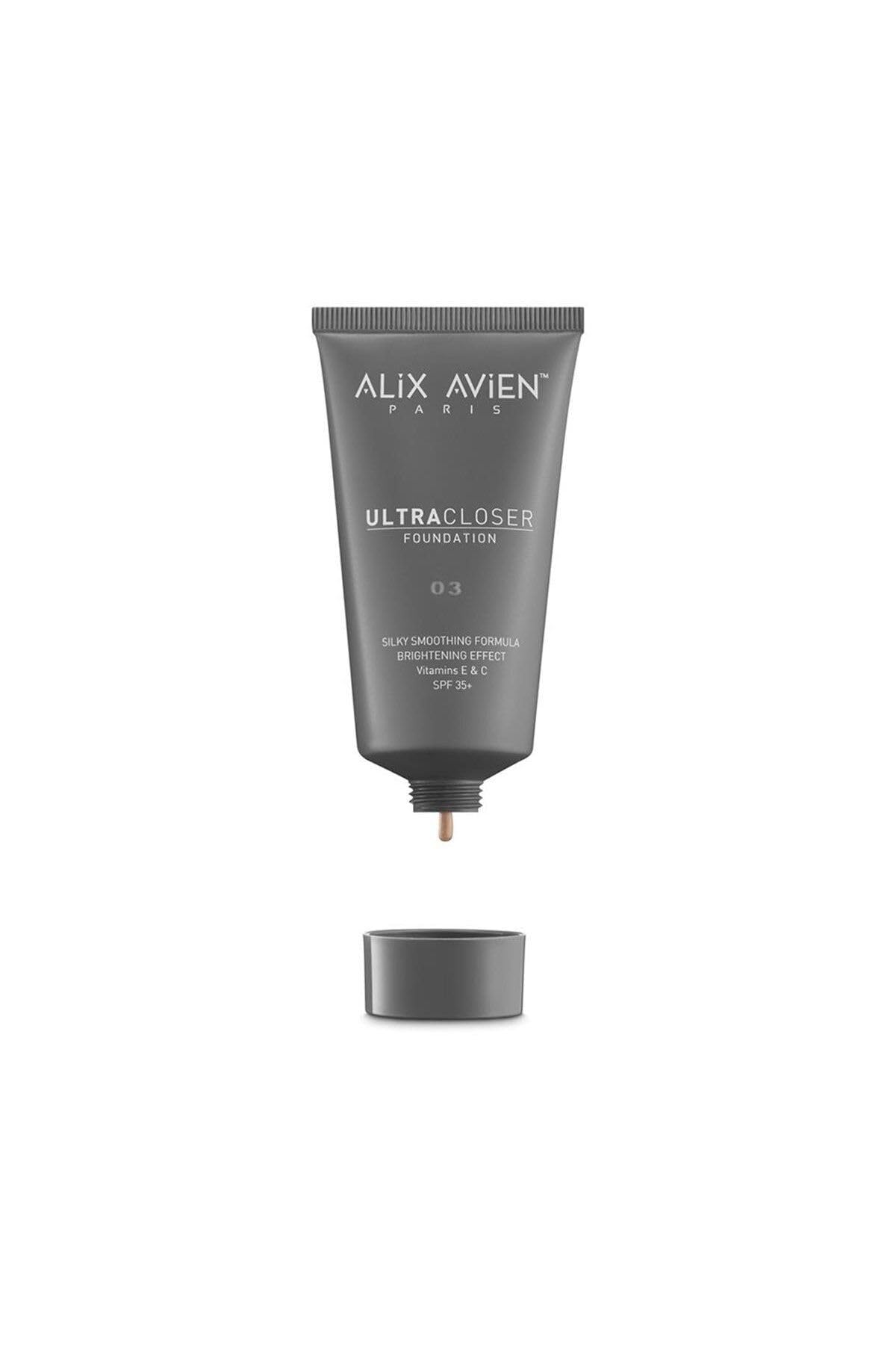 ALIX AVIEN Ultra Kapatıcı Nemlendirici Spf35 Faktör Ve E & C Vitaminli Fondöten - Ultracloser Foundation 03