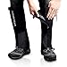 Outdoor Gamaschen, wasserdichte Staubdicht Einstellbare Atmungsaktive Beinschutz Gaiter für Outdoor-Hosen zum Wandern, Klettern,Trekking, Schneewandern 1 Paar (Schwarz, XL)