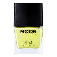 Neon UV Nail Polish by Moon Glow - Bright Neon Nail Varnish - Glows under UV - 14ml