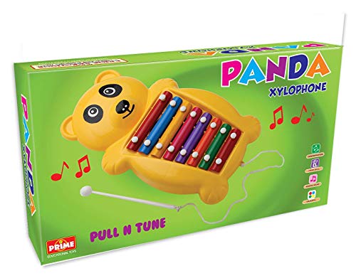 Image of Xylophone Pull Along Frog Shape 2 in 1 Musical Toy for Kids and Toddlers (Colour May Vary)