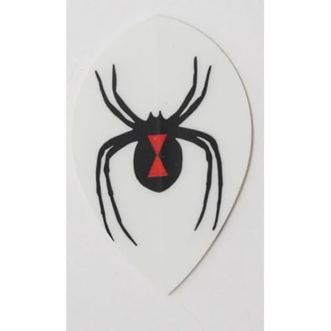 US Darts Black Widow Pear Shape Flights Cover