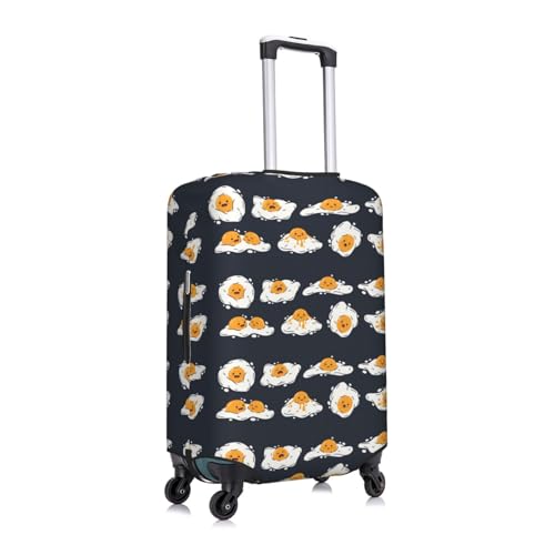 Spandex Travel Luggage Cover Printed Funny Chicken Eggs Double-Sided Suitcase Protector Bag,Dust-Proof Cratch-Resistant Durable Suitcase Sleeve For Kid Adult,Large3