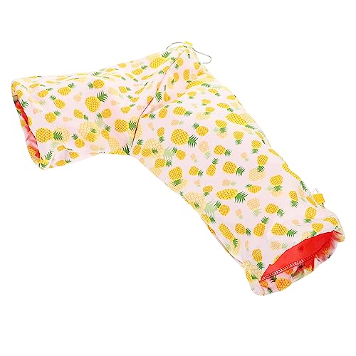 COSMEVIVI ハムスター トンネル 巣 隠れ家 動物 ハムスター ペット ハンモック 犬 ネズミ 退屈 ブレーカー ウサギ 子犬 犬 フェレット ハンモック ケージ 小 動物 ケージ ハリネズミ トンネル 洞窟 黄色 生地