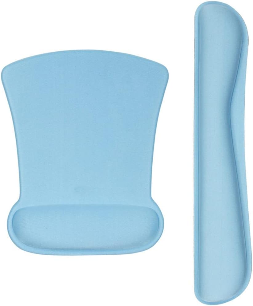 Ergonomics Memory Foam Pad with Wrist Rest Hand Rubber Base