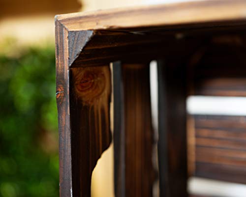 Ezdc Set Of 3 Nesting Wooden Crates, 16 X 12” Wall Mounted Wooden Basket, Storage Crates, Wooden Crate Box For Storage, Display Risers, Decoration #TOP7