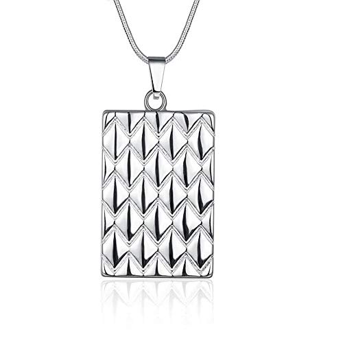 Collier pour femmes et filles avec pendentif géométrique de 45cm pour tenues de soirée