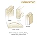 POWERTEC Router Inlay Kit, Solid Brass Bushing Guide Set w/ Alignment Pin, Tungsten Carbide 1/8