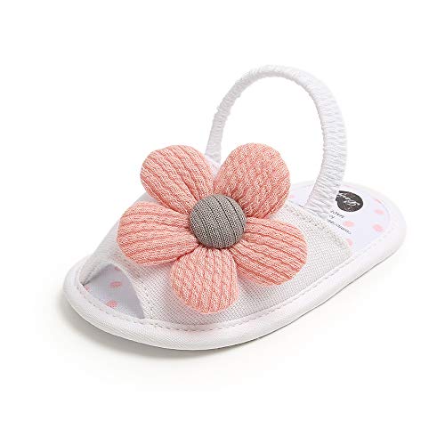Baby Girl Shoes Sun Flower Princess Sandals,Kids Infant Shoe Soft Lightweight Sandals Toddler Crib Summer Shoes 5