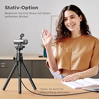 UGREEN Webcam 2K, USB A Webcam mit Mikrofo, Kamera PC, Fixfokus, 95° Sichtfeld, Kamera mit Privacy Cover, Automatische Lichtkorrektur, Plug & Play, PC Camera für Windows/MacOS/Zoom(Silbergrau) – Ansicht 7