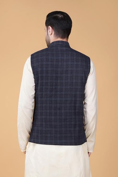 Image of DEIFIC Men's Export-Quality Indian Traditional Nehru Jacket /Waistcoat