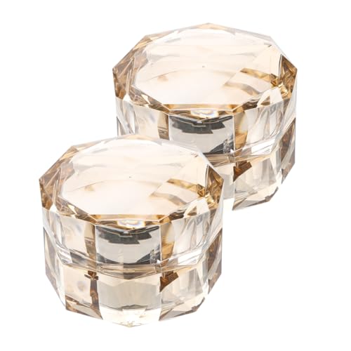Healeved 2 Piezas botella de loción mini condimento Delineador de labios botella reutilizable Contenedores de loción tarros de crema de viaje recipientes pequeños con tapas abdominales