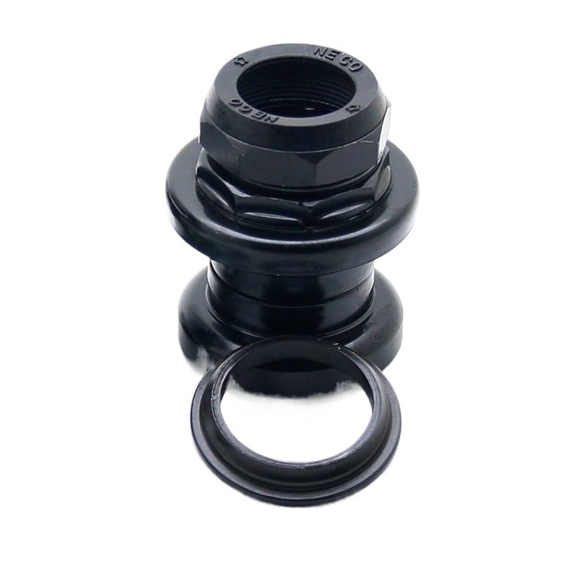 Jeu de direction vélo fileté 1 pouce noir 22.2mm pour fourche 25.4mm