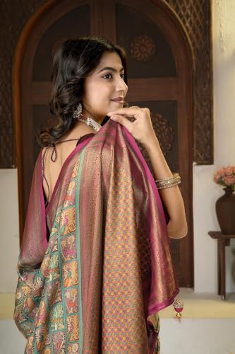 Navshanya Silk brocade silk saree – image 4