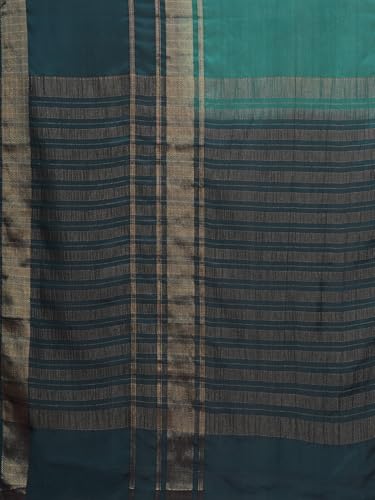Image of AKHILAM Women's Mysore Silk Ombre Woven Design Saree With Unstitched Blouse Piece (KUSUM4101 NSM Parent)