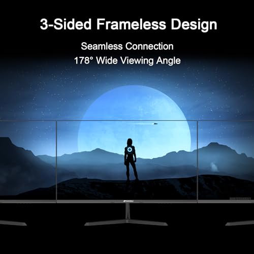 Maximize Your Experience SANSUI 27 Inch Monitor, IPS 100Hz Computer Monitor Full HD 1920 x 1080P with HDMI VGA Interface Eye Care Frameless 100 x 100mm VESA (ES-27X3AL, HDMI Cable Included) - Image 7