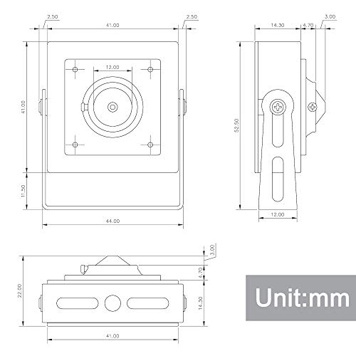 Elp Mini Pinhole Vga Usb Camera With Housing For Computer Uvc Usb2.0 Video Pc Camera 0.3Megapixel Lightburn Camera With 3.7Mm Lens 480P Webcam For Home Surveillance #TOP4