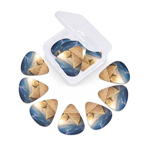 Pack de 12 médiators de guitare de l’Égypte ancienne pour guitare électrique, guitare acoustique, guitares diverses - Les Beatles, Paul McCartney, John Lennon, RIngo Starr, George Harrison Pack de 12 médiators de guitare de l'Égypte ancienne pour guitare électrique, guitare acoustique, guitares diverses – Image 6