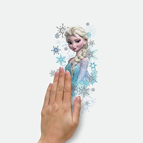 Sticker Géant Repositionnable Disney la Reine des Neiges Palais de Glace avec Anna et Elsa, 5.08 cm. 5.08 cm by 41.91 cm. 98.552 cm, Bleu