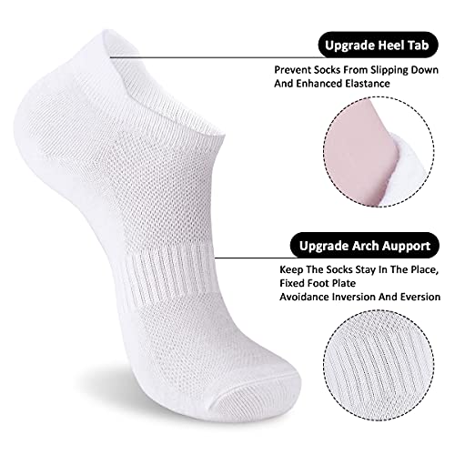 Image of Women Running Athletic Ankle Socks,6 Pairs Sports Breathable No Show Socks Soft Low Cut Socks for US Size 6-10