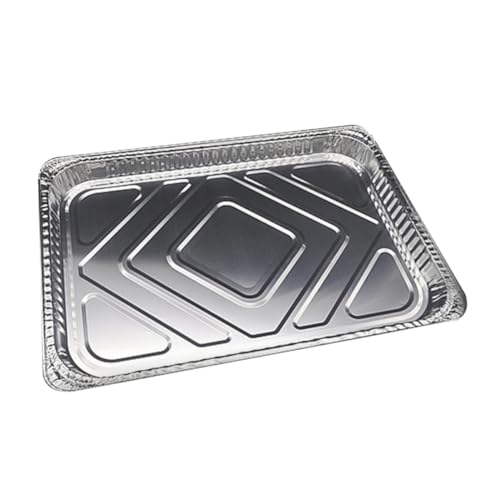 Bandejas de papel de aluminio con función para recoger grasa y fácil limpieza 2