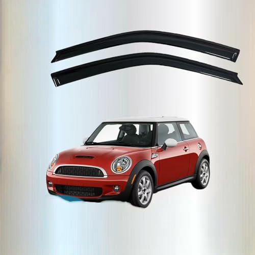 AjaxCat Wind Deflectors For Mini Cooper 2007-2013 - Keep Your Car Ventilated in Rain - Reduce Wind Turbulence