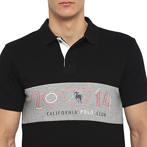 Image of OFF LIMITS Men Colourblocking Cotton Polo T- Shirt