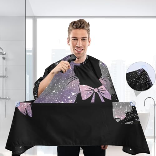 Capa de Barbería Impermeable ALAZA Cute Cats Bows 55x65 pulg miniatura 7