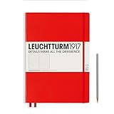 Leuchtturm1917 Hardcover Master Slim Dotted Notebook Red