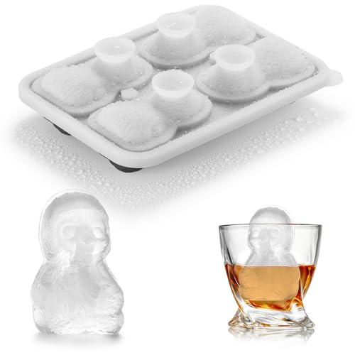 ACOOKEE Sloth Ice Cube Tray Fun Shapes, Odd Novelty Cute Sloth Gifts, 2.2